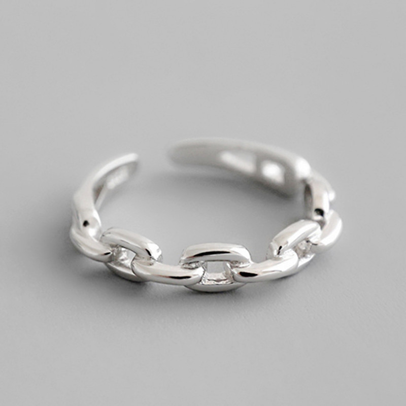 Statement Cocktail Ring - Opne-anillos de plata de ley 925
