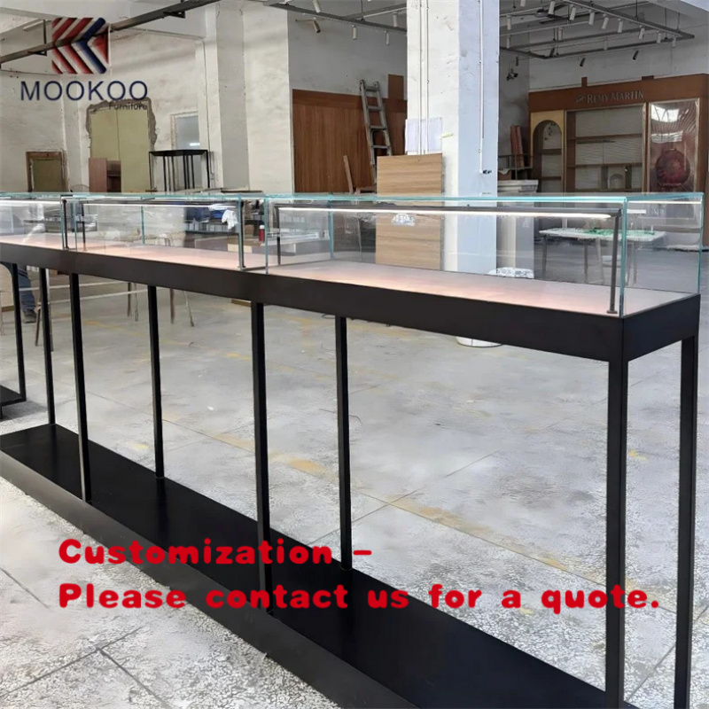 Jewelry And Watches Store - Exhibidor de Vidrio Personalizable con Marco