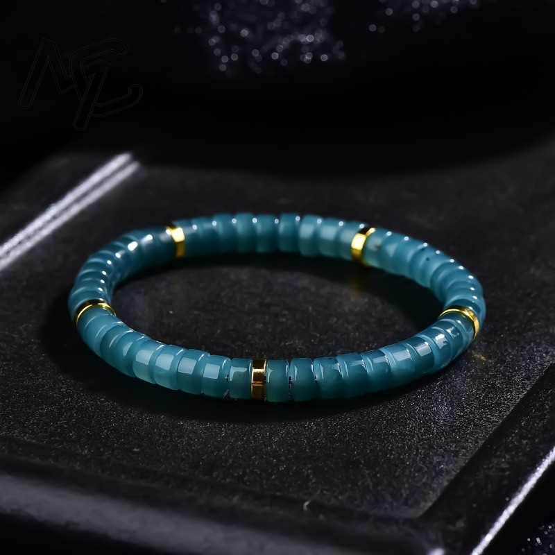 Jewelry & Watches Spółka Z Ograniczoną Odpowiedzialnością - Pulsera de cuentas de jadeíta natural