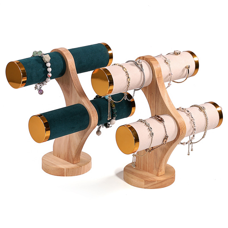 Jewelry And Watches Store - Expositor de Pulseras de Madera Curvada