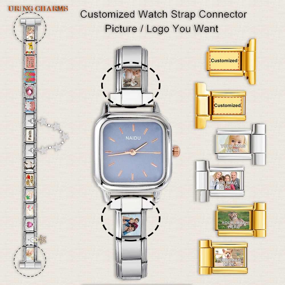 Jewelry Watches Men - 1 par de conector de correa