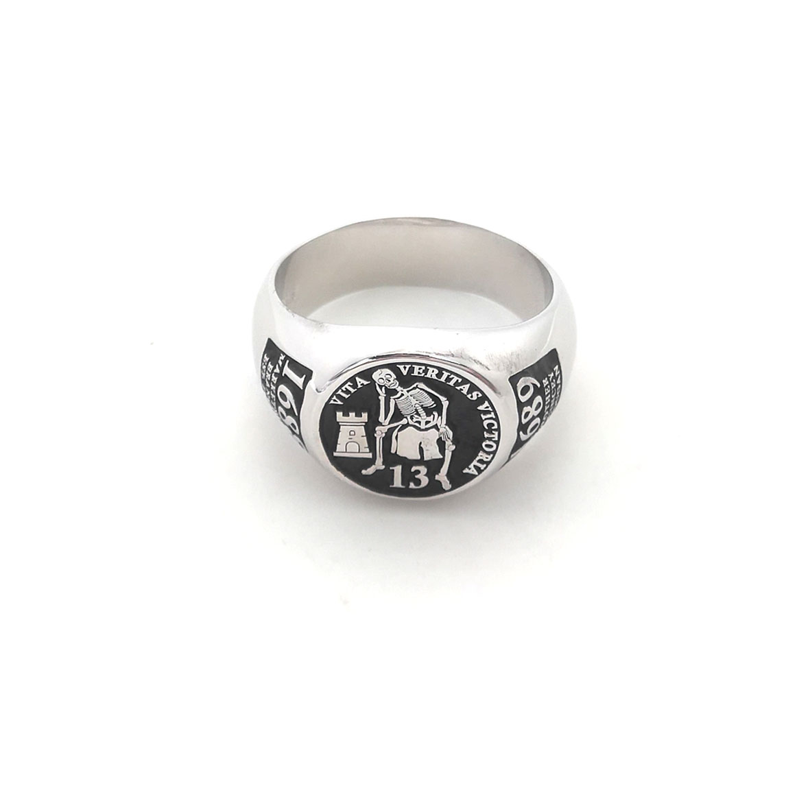 Anillo superior redondo grabad - Mens Signet Ring reseña y precio
