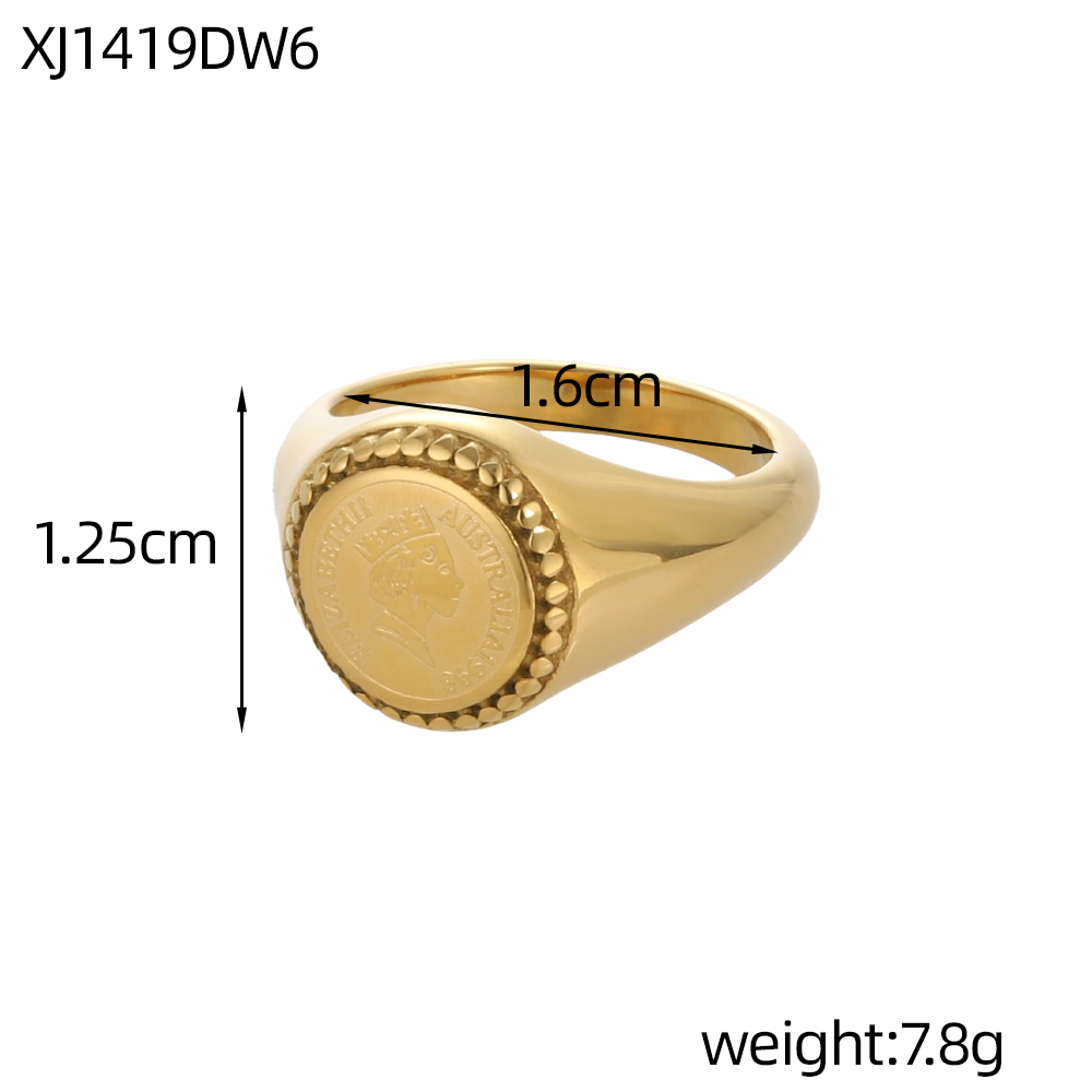 Anillos de sello retro de acer - Mens Signet Ring reseña y precio
