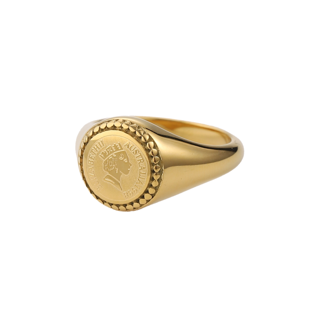 Anillos de sello retro de acer - Mens Signet Ring reseña y precio