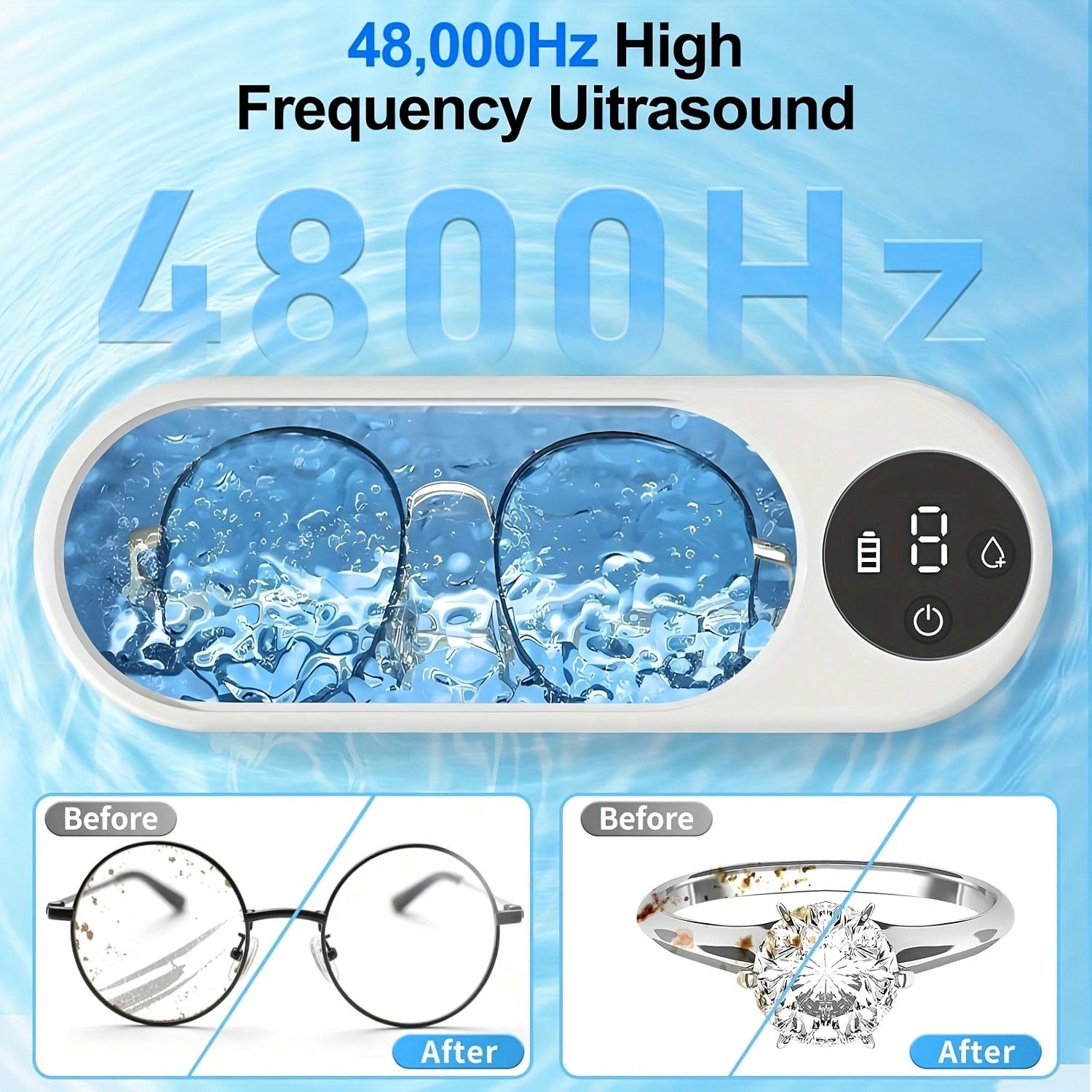 Limpiador ultrasónico portátil - Jewelry Essentials Watches reseña y precio