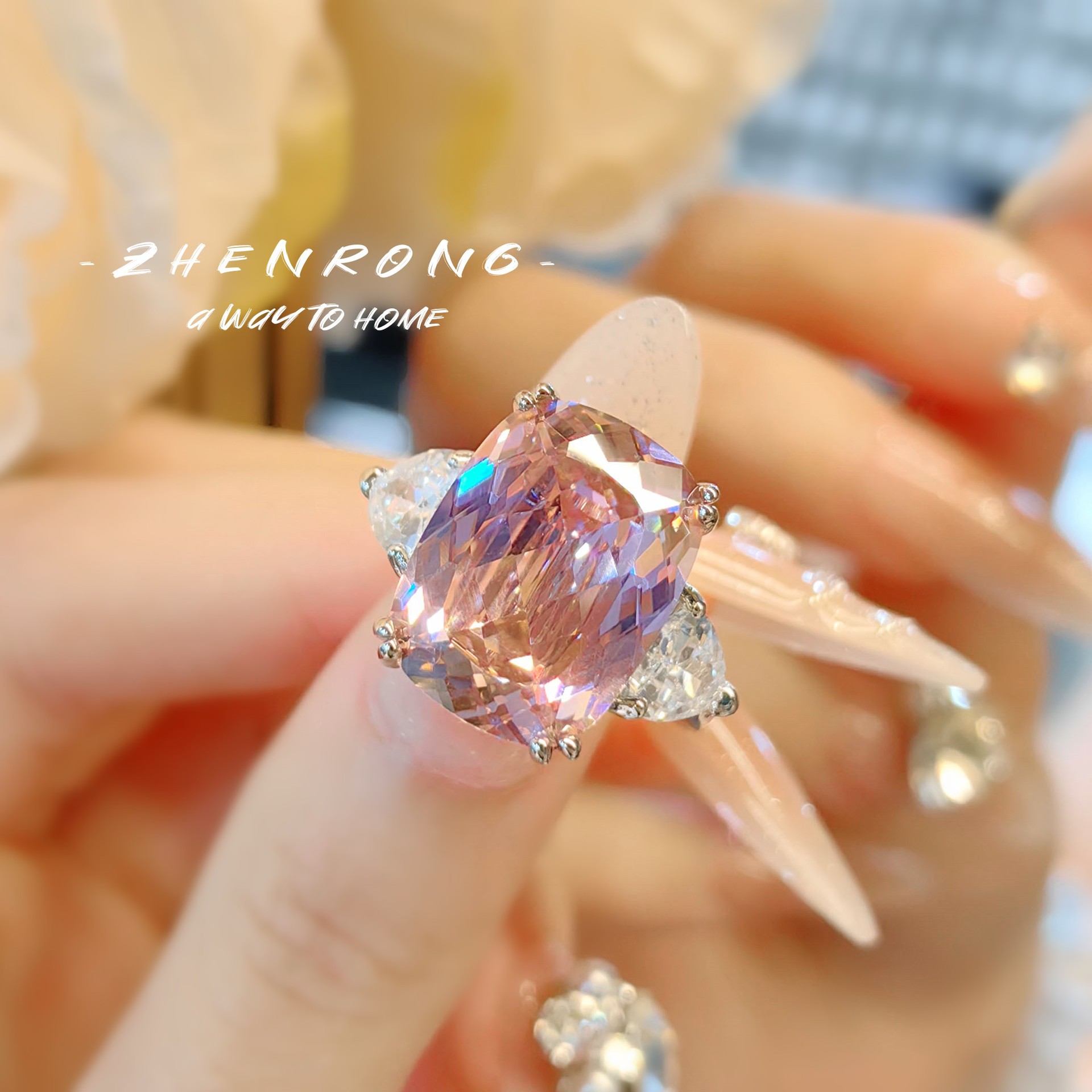 Anillo de plata de ley S925 co - Statement Cocktail Ring reseña y precio