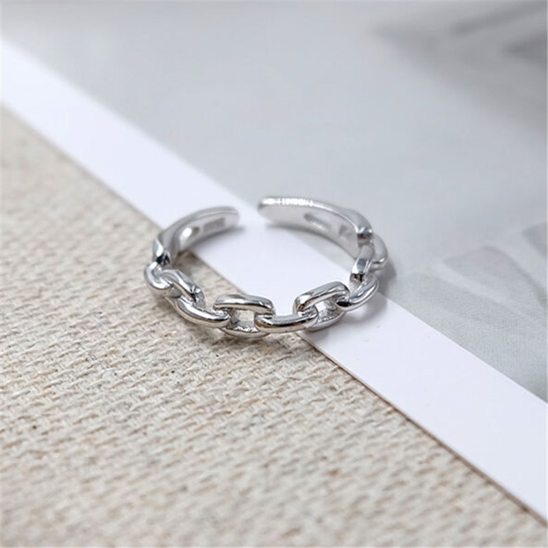 Opne-anillos de plata de ley 9 - Statement Cocktail Ring reseña y precio