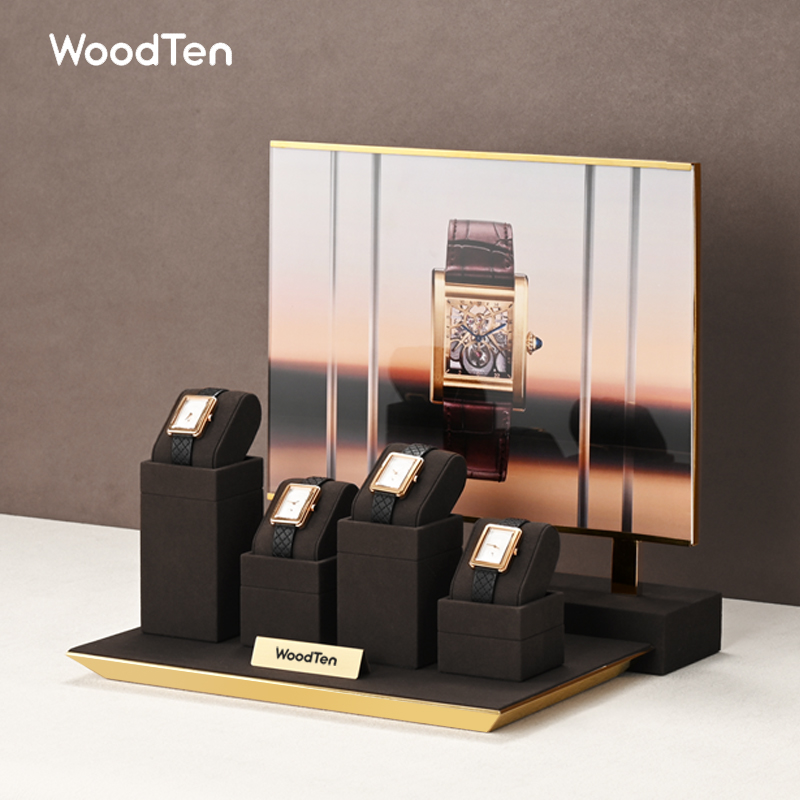 Soporte de microfibra WoodTen  - Jewelry Organizer Watches reseña y precio