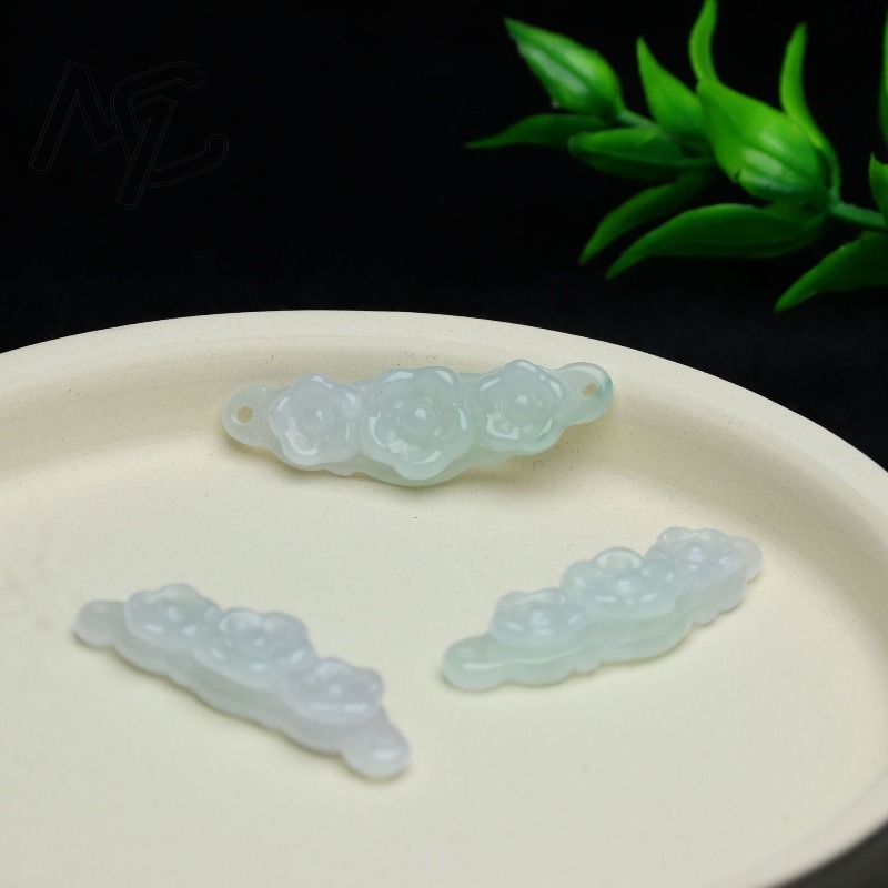1 ud. Flor de Jadeíta Natural, - Jewelry & Watches Spółka Z Ograniczoną Odpowiedzialnością reseña y precio