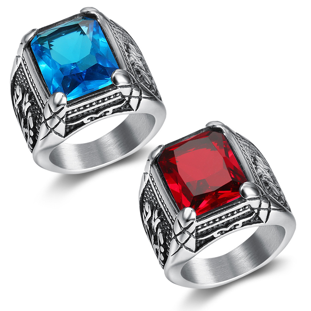 Anillo de acero inoxidable 316 - Mens Signet Ring reseña y precio