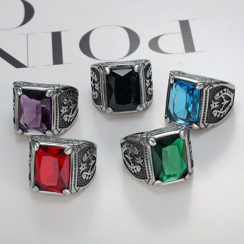 Anillo de acero inoxidable 316 - Mens Signet Ring reseña y precio