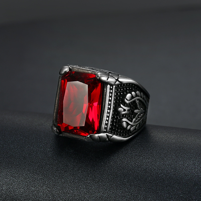 Anillo de acero inoxidable 316 - Mens Signet Ring reseña y precio