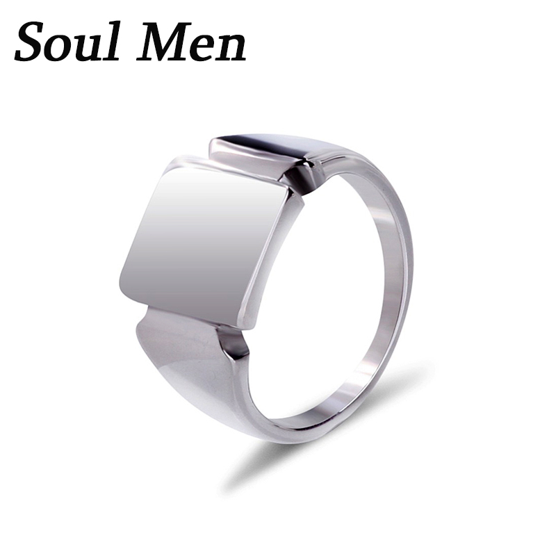 Soul Men Anillos de acero de t - Mens Signet Ring reseña y precio