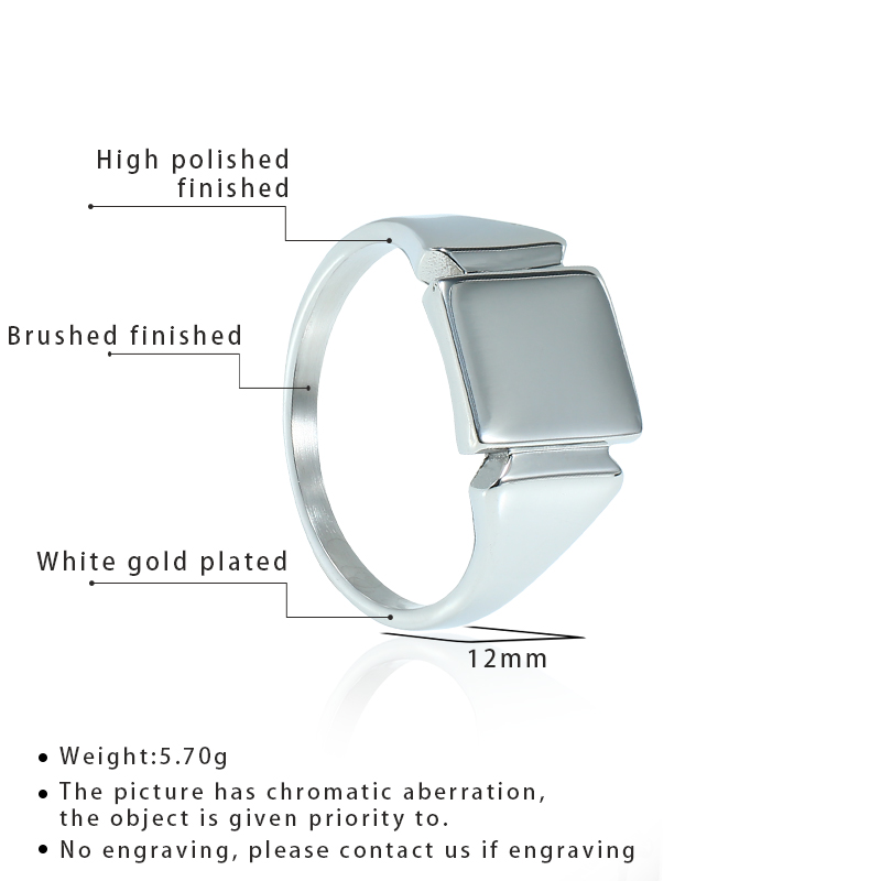 Soul Men Anillos de acero de t - Mens Signet Ring reseña y precio