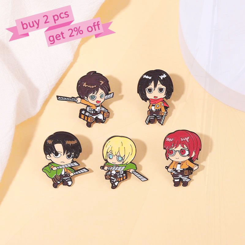 Mikasa Armin Levi Pines insign - Levi Jewelry & Watches Inc reseña y precio