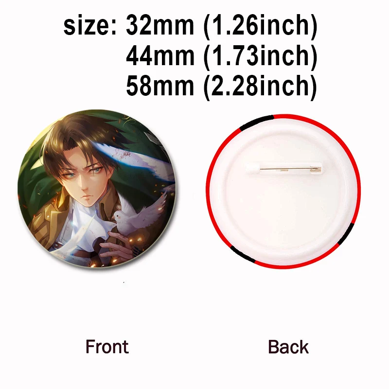 Broches de Anime Erwin Smith L - Levi Jewelry & Watches Inc reseña y precio