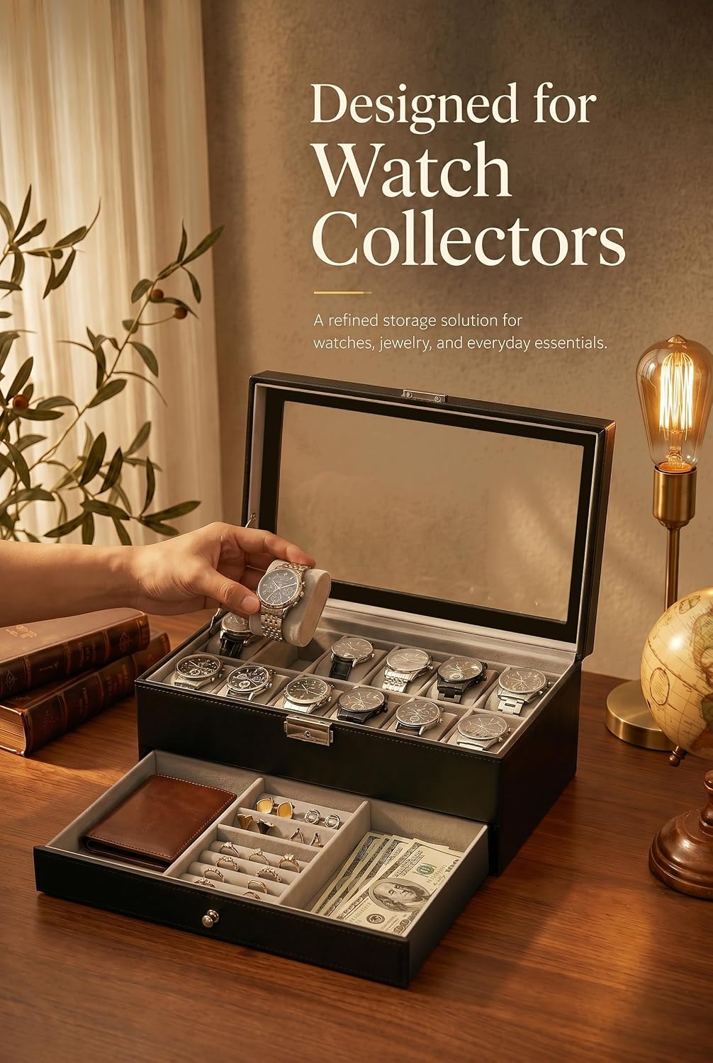 Estuche Organizador de Relojes - Jewelry Organizer Watches reseña y precio
