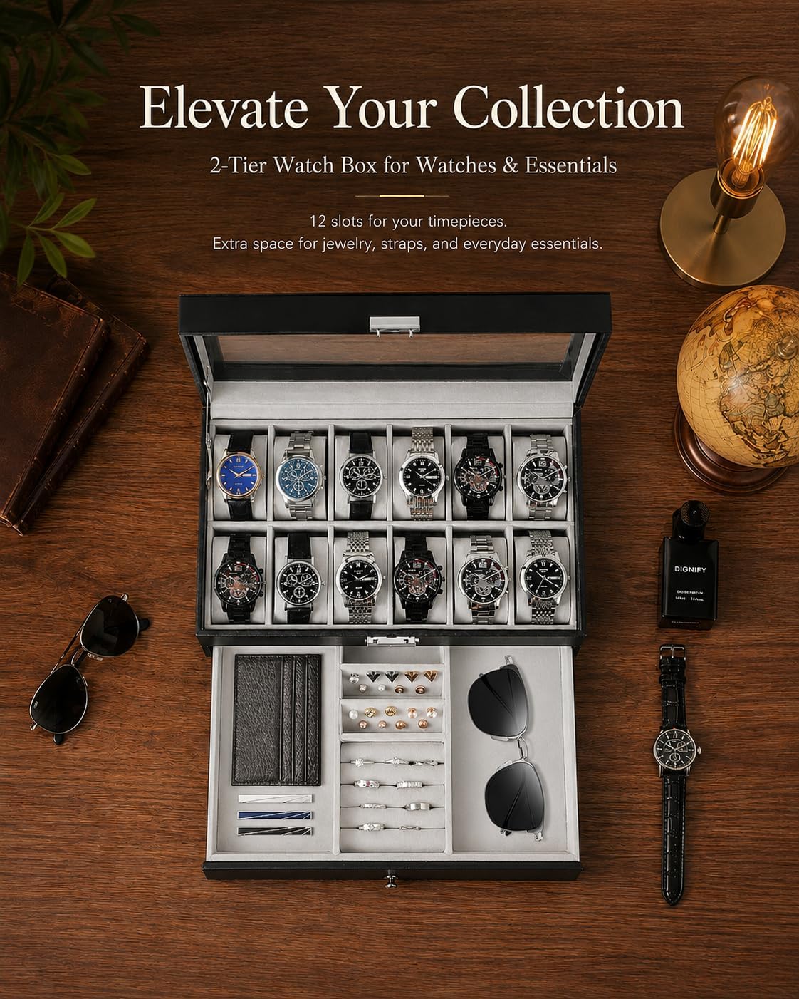Estuche Organizador de Relojes - Jewelry Organizer Watches reseña y precio