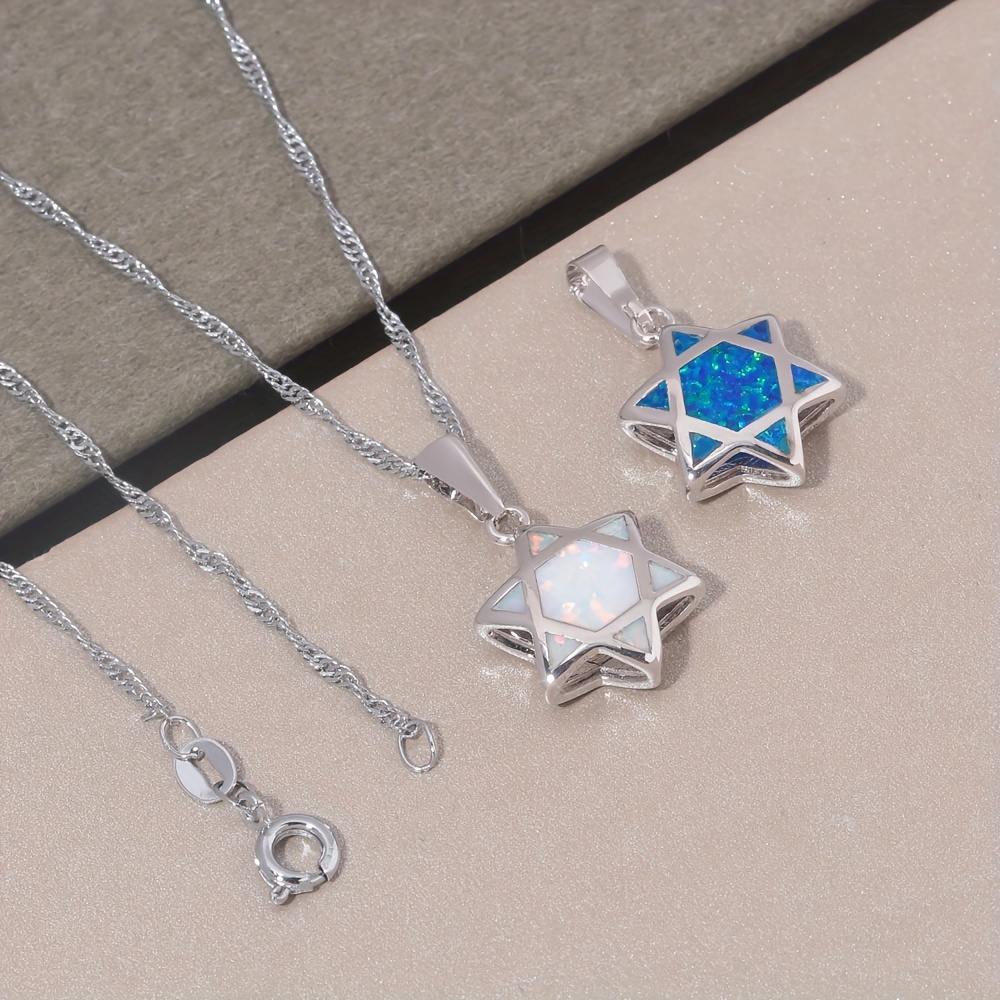 Collar con Colgante de Ópalo E - Jewelry & Watches Spółka Z Ograniczoną Odpowiedzialnością reseña y precio