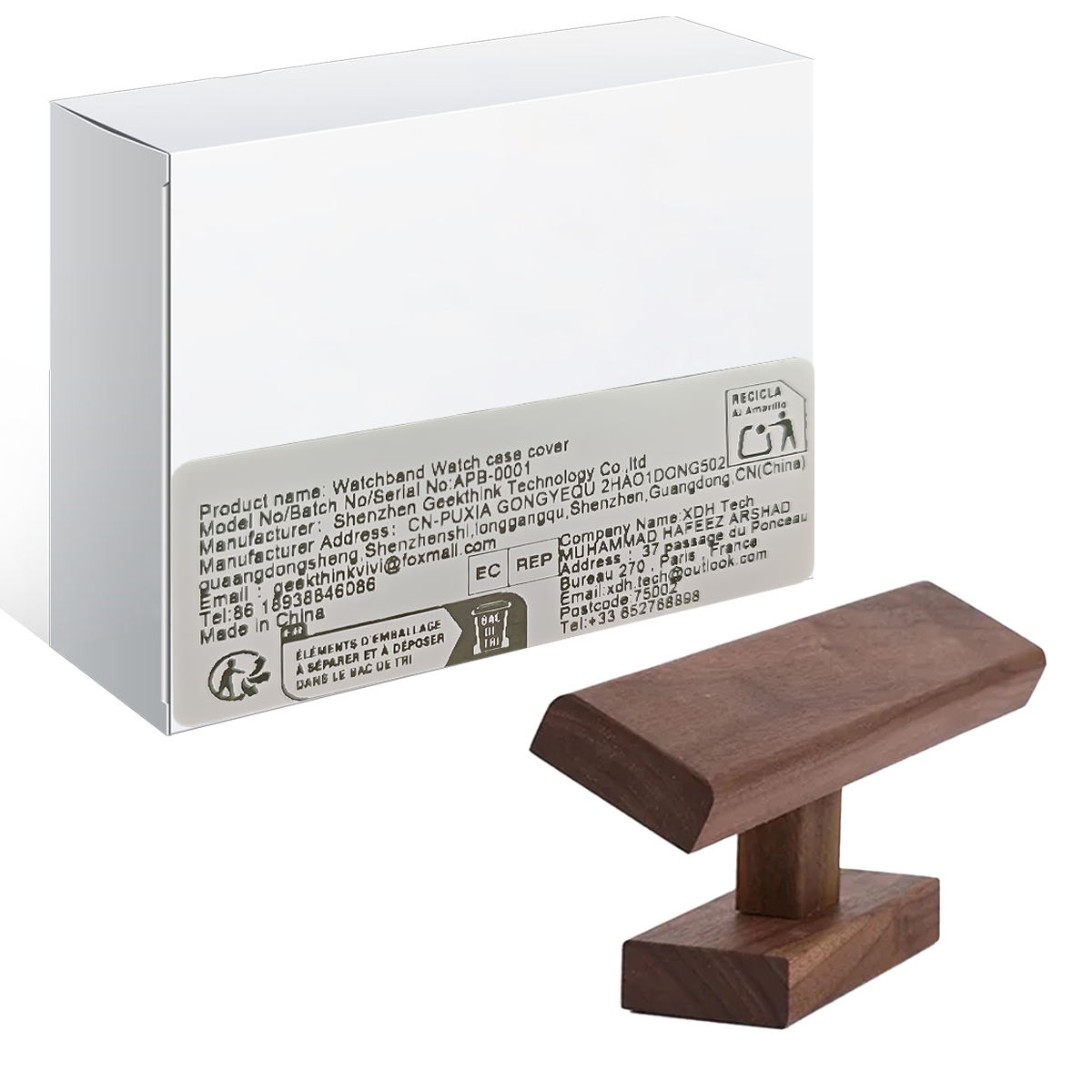 Nueva barra en T de madera, pu - Jewelry Organizer Watches reseña y precio