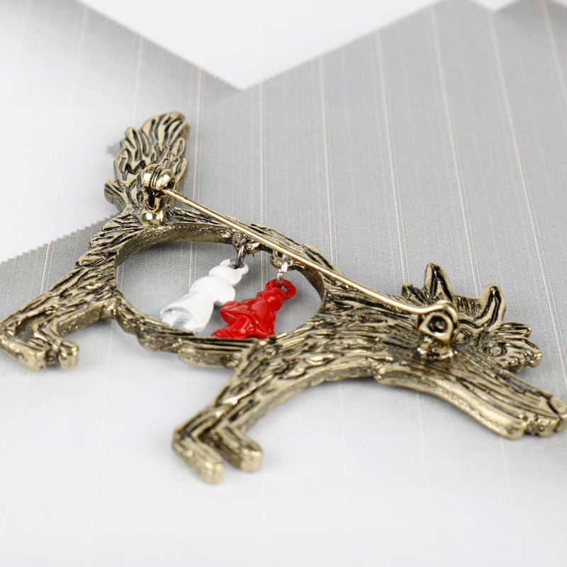 Broche Vintage de Lobo y bebés - Wolf Jewelry & Watches Tampa Reviews reseña y precio