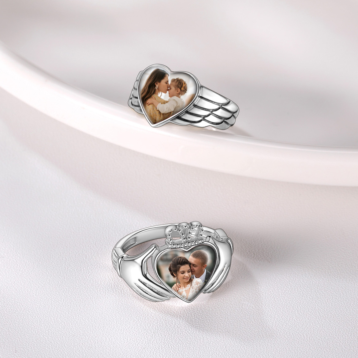 U7-anillos de plata de ley 925 - Statement Cocktail Ring reseña y precio